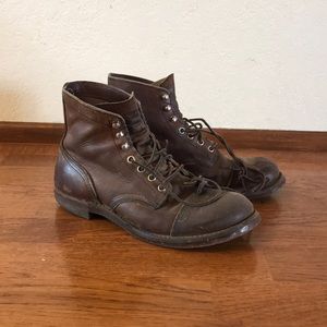 Redwing Iron Ranger men’s leather boots size 8